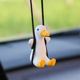 Gypsum Cool White Swing Duck with Sunglasses Automoblie