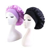 New 2 Pieces Silky Sleep Cap Women's Satin