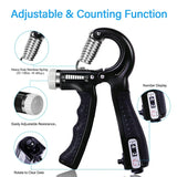 5pcs Fitness Hand Grips Set With Counter Adjustable