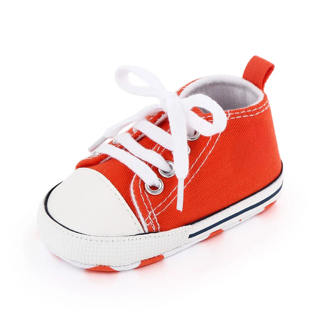 Baby Canvas Classic Sneakers Newborn Print Star Sports