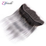 Elfriede 1BGrey Straight Ombre Colored Hair Bundles with