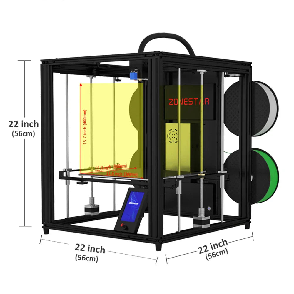 Zonestar Z9V5 MK6 3D Printer Upgraded Adjustable Four