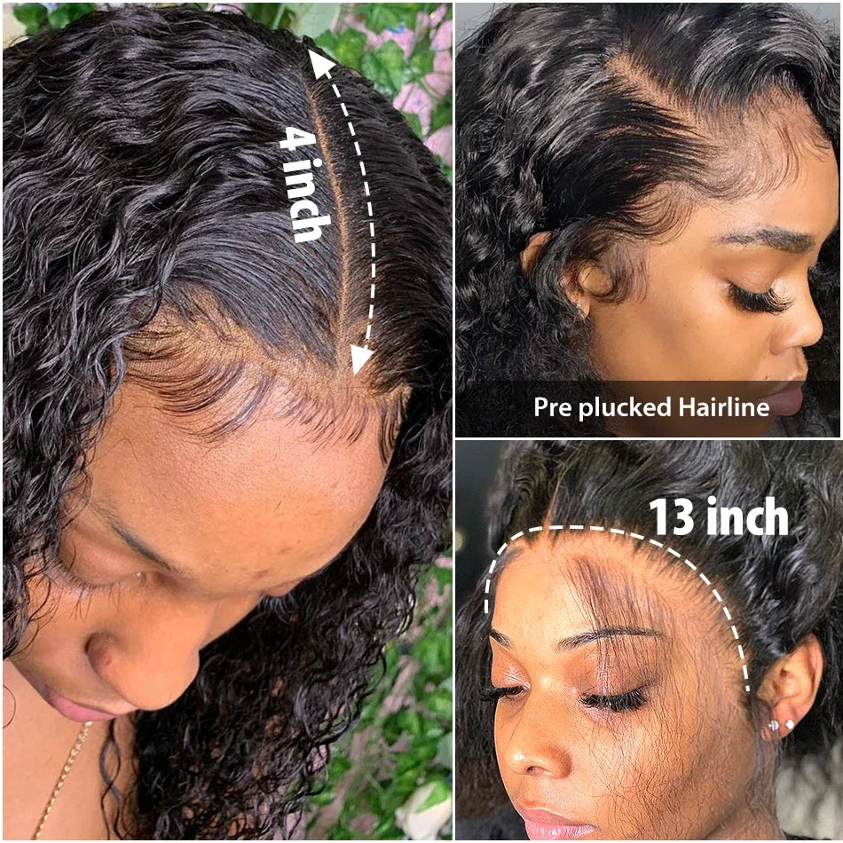 Brazilian Deep Wave Bob Wig 13x4 Lace Frontal