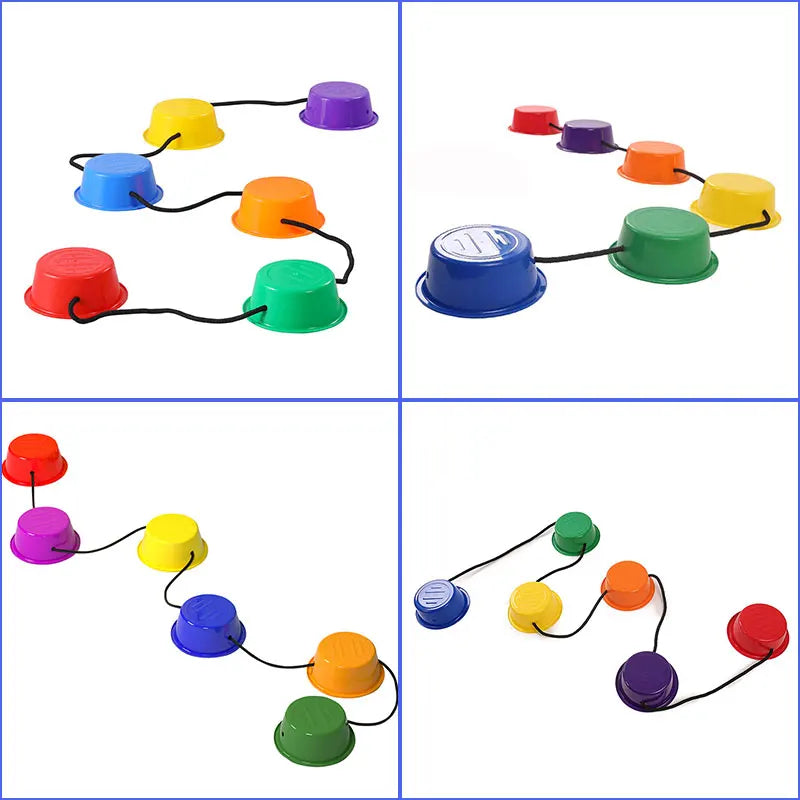 Montessori Rainbow Balance Stone Sensory Integration Training Toys