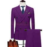Mens Double Breasted Suits Terno Masculino Slim Fit