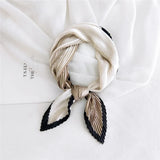 silk scarf women luxury ladies small head scarf