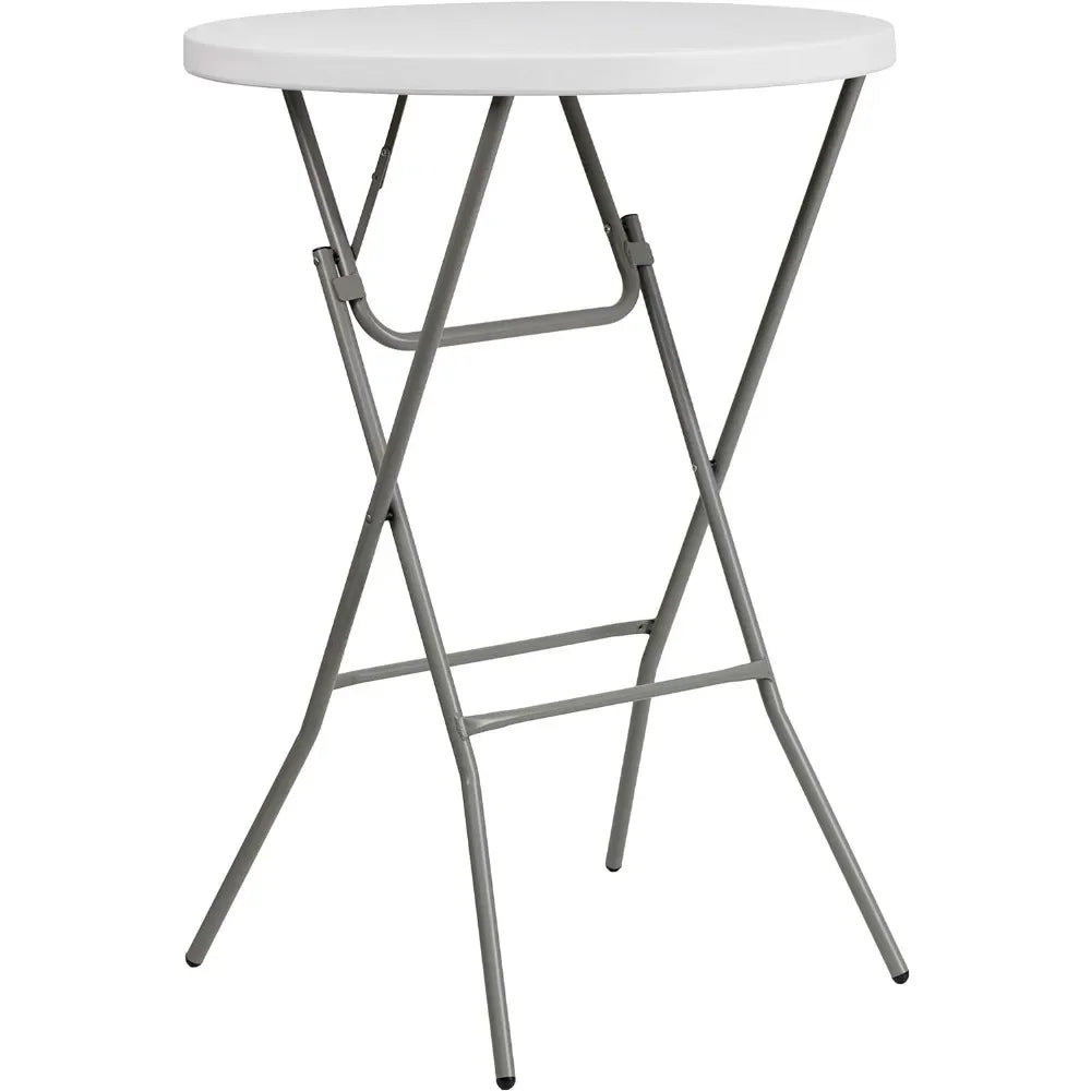 Round Plastic Bar Height Folding Event Tables, Set