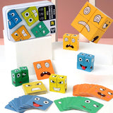 New 3D Montessori Geometry Puzzles Building Block Face