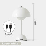 Mushroom Flower Bud Rechargeable LED Table Lamps Desk