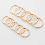 100 PcsLot Rose gold Key Ring Plated 25mm