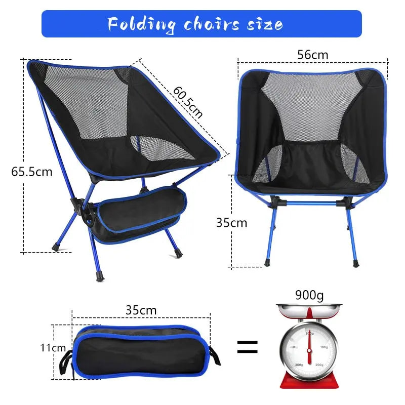 Travel Ultralight Folding Chair Superhard High Load Outdoor