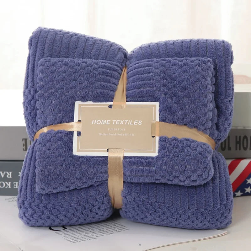 Soft and Absorbent Bath Towel Set Elegant Handkerchief