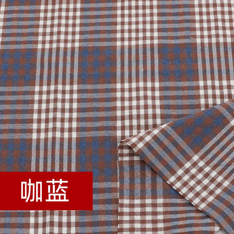 Yarn Dyed Soft Thickening Grinding Wool Plaid Fabric