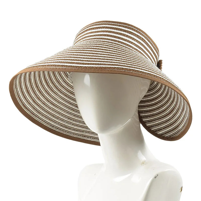 Large Eaves Beach Sunhat Woven Straw Hat Summer