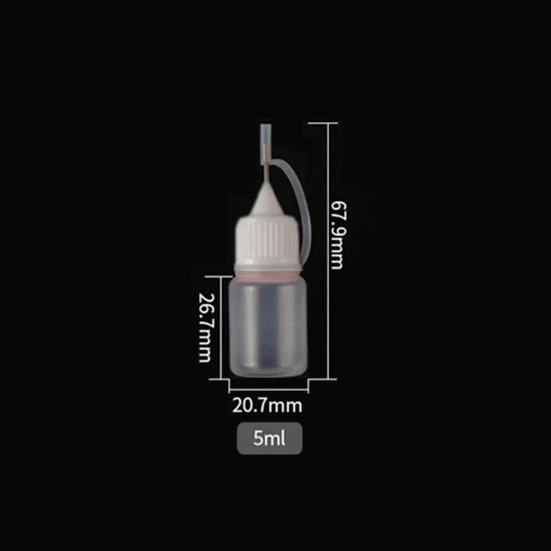 5pcs 5100ml Squeeze Bottles Needle Tip PE Glue