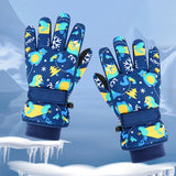 Children Winter Ski Gloves Waterproof Thicken Mittens Snow