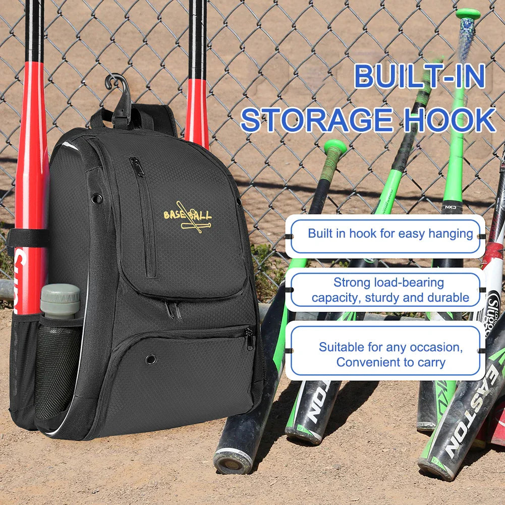 Baseball Glove Bag Large Capacity Softball Ball Bats