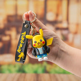 Pokemon Keychain Anime Figures Pikachu Cartoon Key Chain