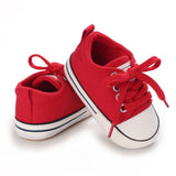 2023 New Baby Casual Shoes 4-color Lace-up Canvas