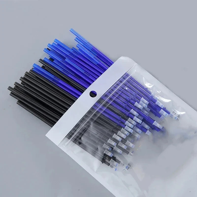 103pcs/set Black Blue Ink Erasable Pen Refills Rods