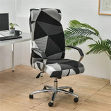 Geometry Printed Computer Chair Cover Elastic Office Chair