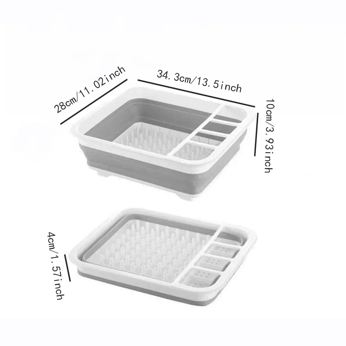 1PC - Foldable Bowl Butterfly Rack Drain Rack