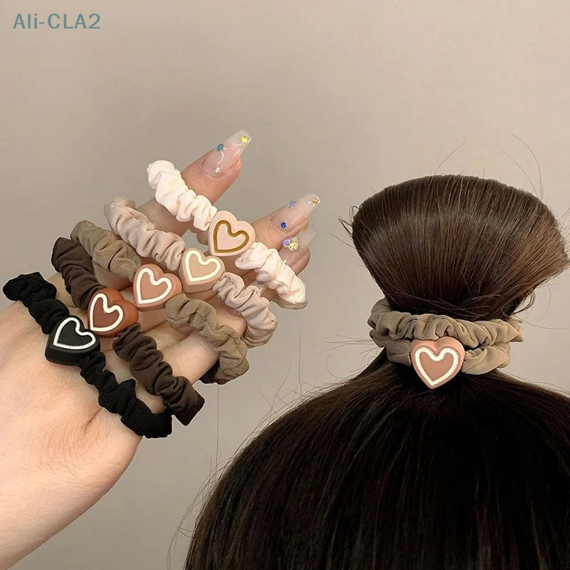 1PC New Korean Style Love Hair Ties Cute