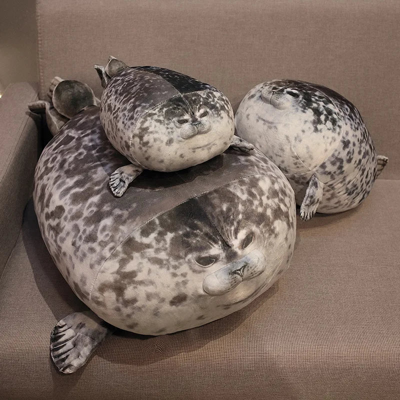 NEW 80cm Giant Seal Lifelike Grey Sea Lion
