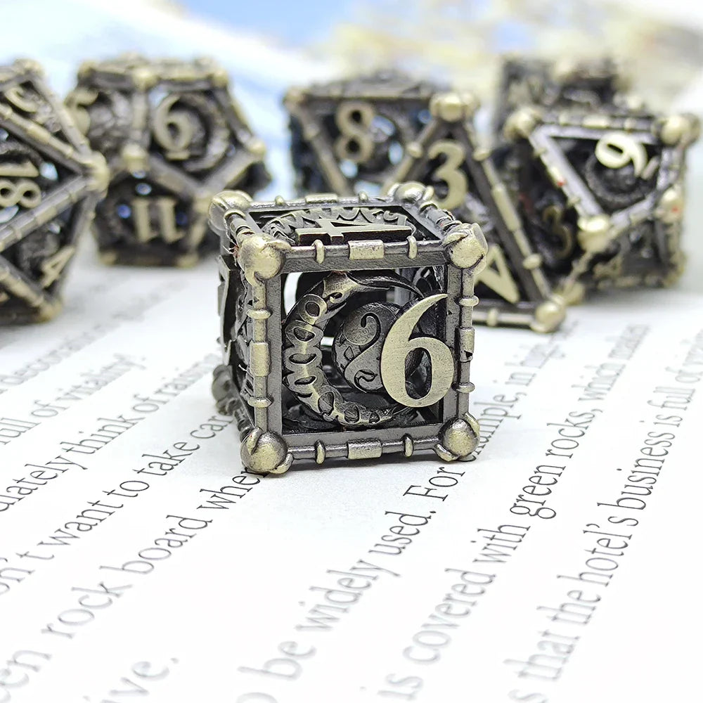 Special Offer Resin Metal Dice Set Sample With