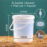 Brewing Beer With Home Fermentation Equipment Wine Bucket