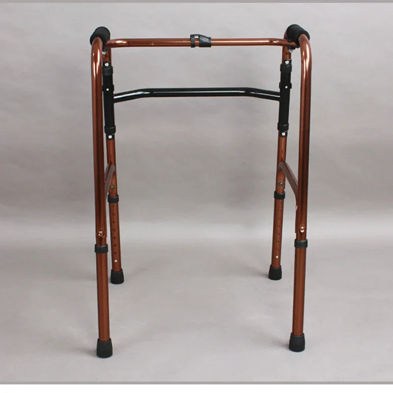 Aluminum Alloy Walker for Disabled Folding FourLegged Support