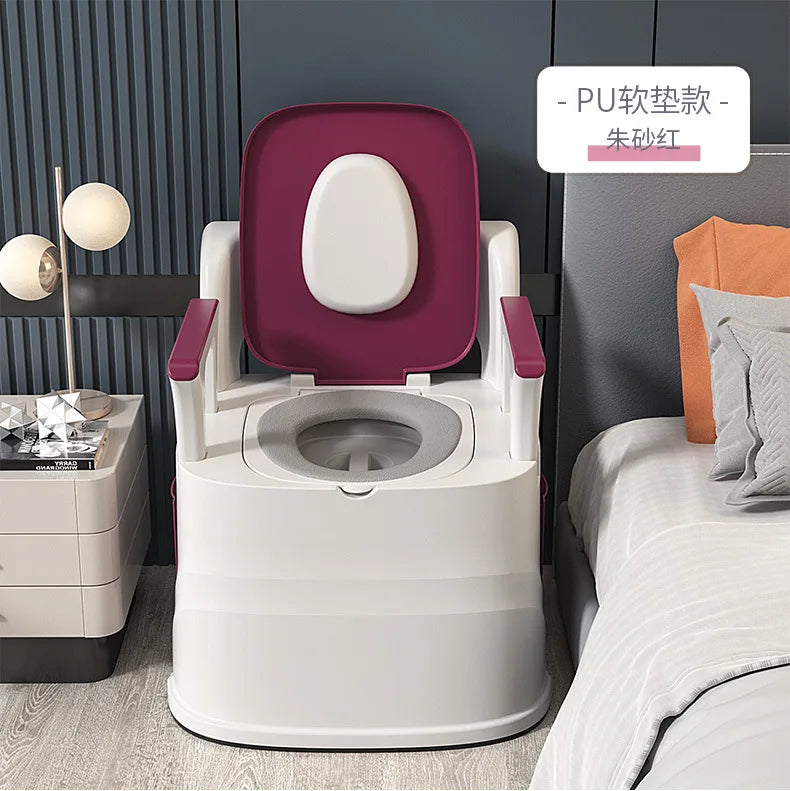 Movable Toilet Seat Chair Adult Commode For Elderly