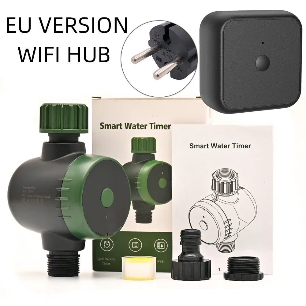 Irrigation Timer Tuya Smart Phone Ip55 Waterproof Blue