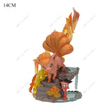 Anime Pokemon Figure Charizard Squirtle Bulbasaur Vulpix Scenes