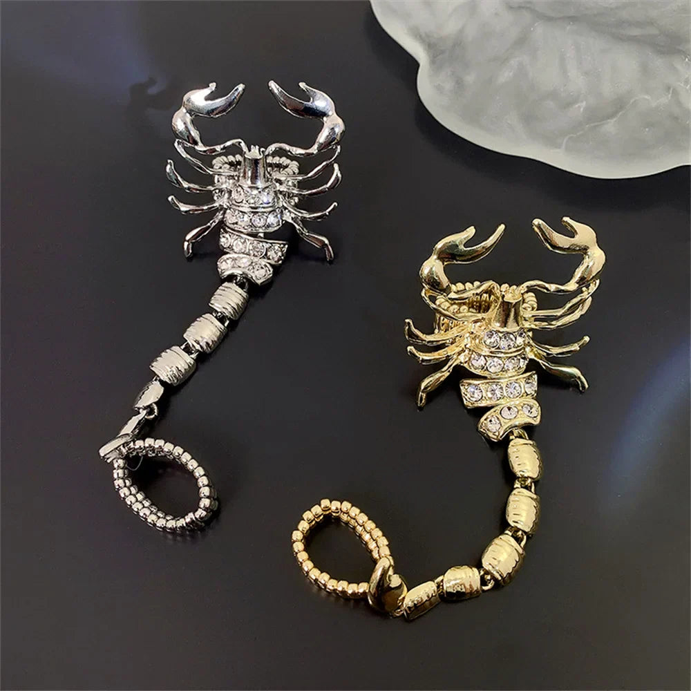 2023 Punk Luxury Scorpion Ring For Woman Retro