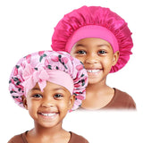 2PCS/LOT Solid Color Nightcap For Kids Wide Edge