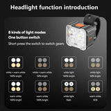 2Pcs Bicycle Front Rear Lights Waterproof Bike Headlight