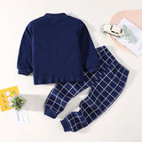 hibobi 2-Pieces 100% Cotton Toddler Boys Cartoon Bear