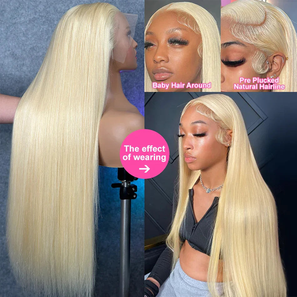 Blonde Lace Front Human Hair Wig 13x6 HD