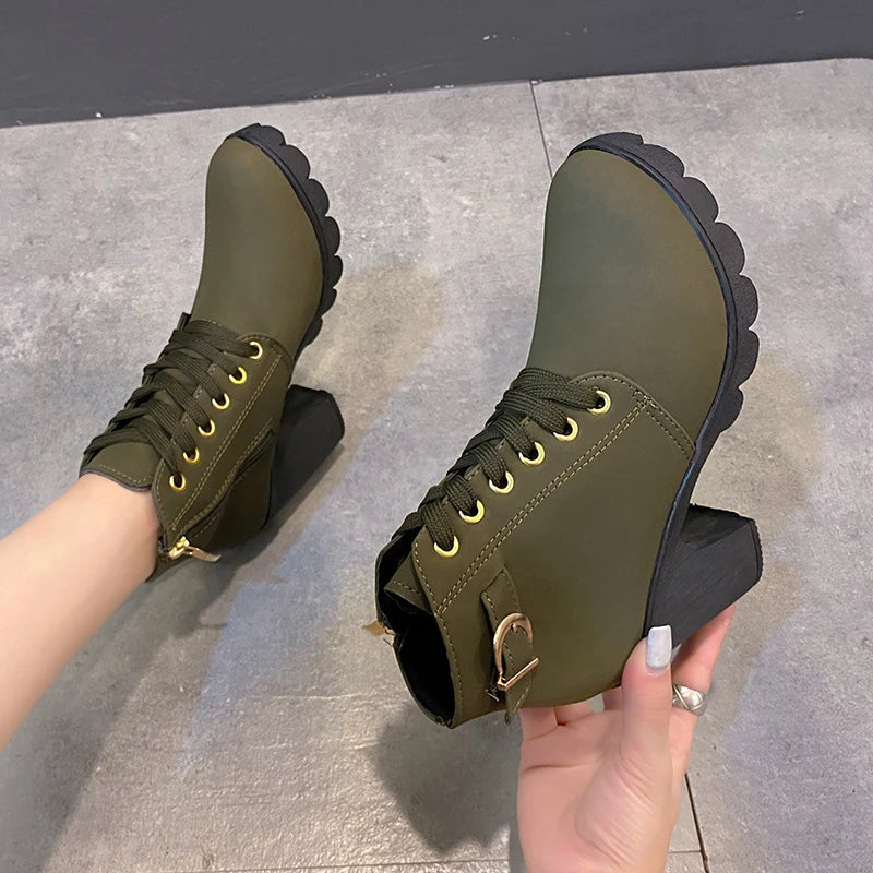 New Spring Winter Women Pumps Boots High Quality