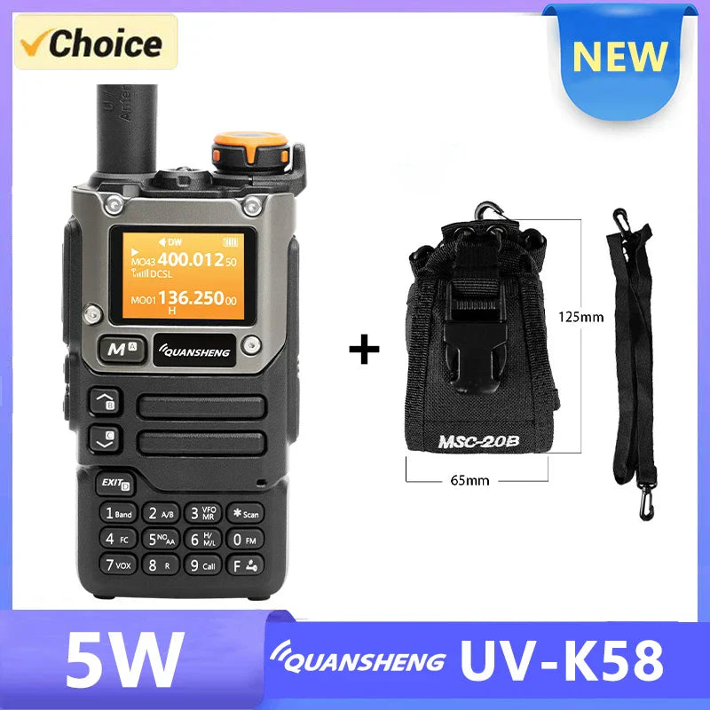 UV K58 Walkie Talkie 5W Quansheng UV-K6 Two