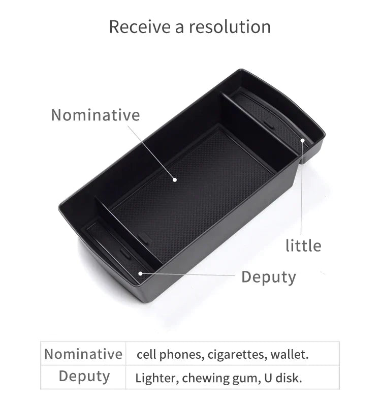 Smabee Center Console Armrest Storage Box for New