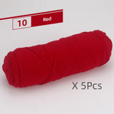 5 Pcs Cotton Select Yarn 17.63oz/500g, Light Worsted