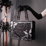 Y2K Labyrinth Butterfly Spider Web Letter Chain Handbags