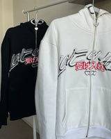 INS Y2K zip up hoodie kawaii Harajuku printing