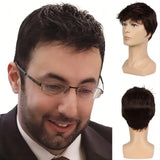 BCHR Short Men Blonde Wigs Synthetic Natural Straight