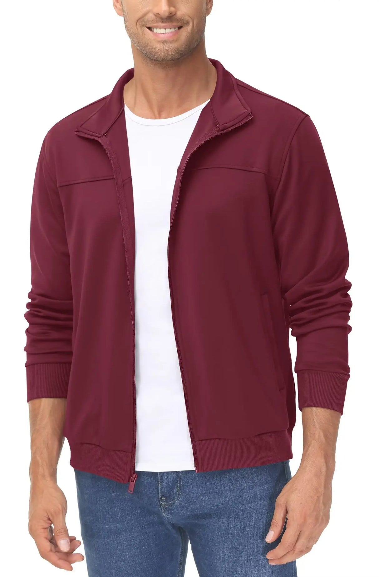TACVASEN Full Zip UP Track Jackets Mens Lightweight