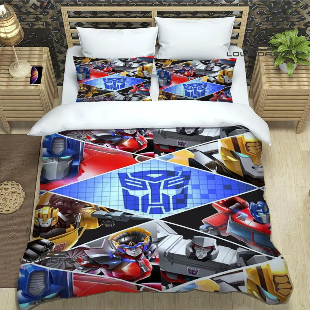 T-Transformers Cartoon Bedding Sets exquisite bed supplies set