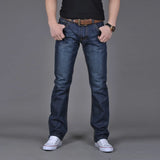 Men's Casual Autumn Denim Hip Hop Loose Work Long Trousers Jeans Pants