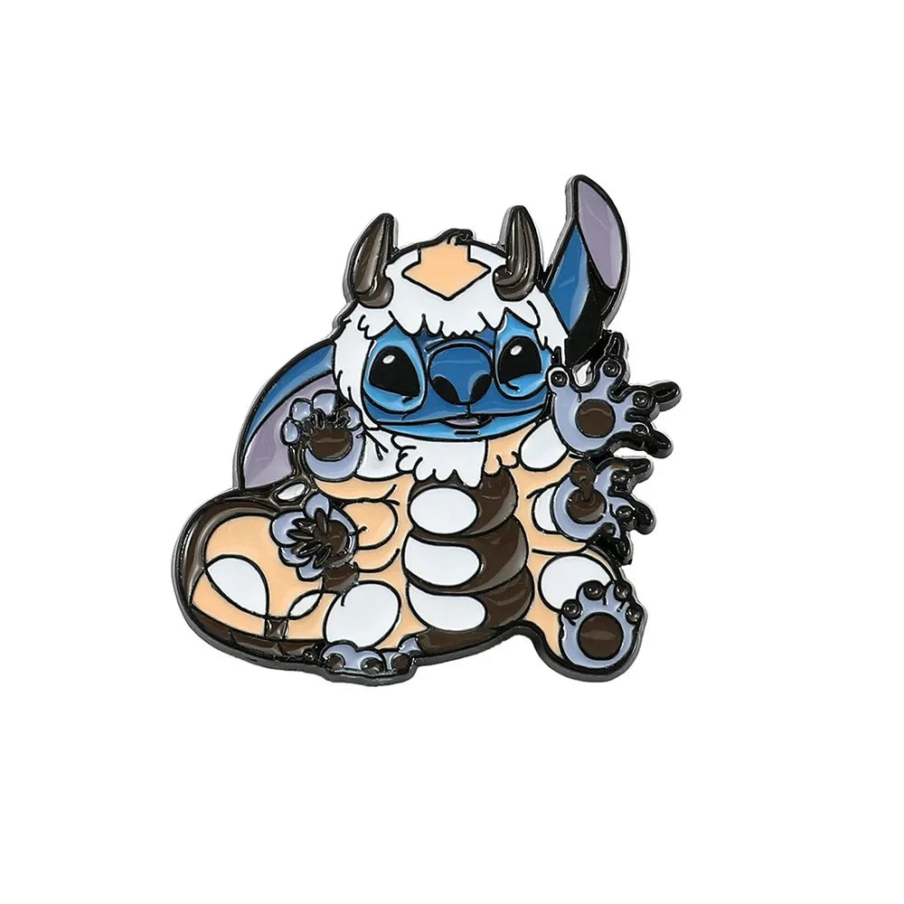 Stitch Lapel Pins for Backpack Accessories Cartoon Lilo